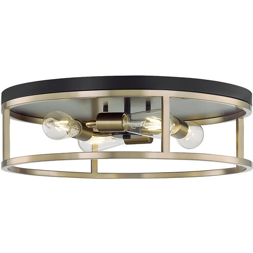 Knox LED 20 inch Matte Black Flush Mount Ceiling Light