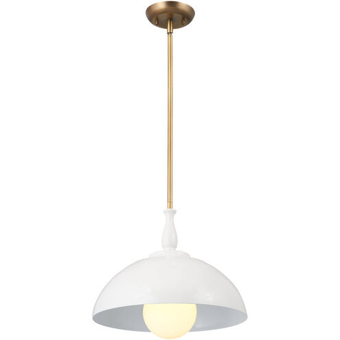 Homestead Fira 1 Light 14 inch White Pendant Ceiling Light, Fira