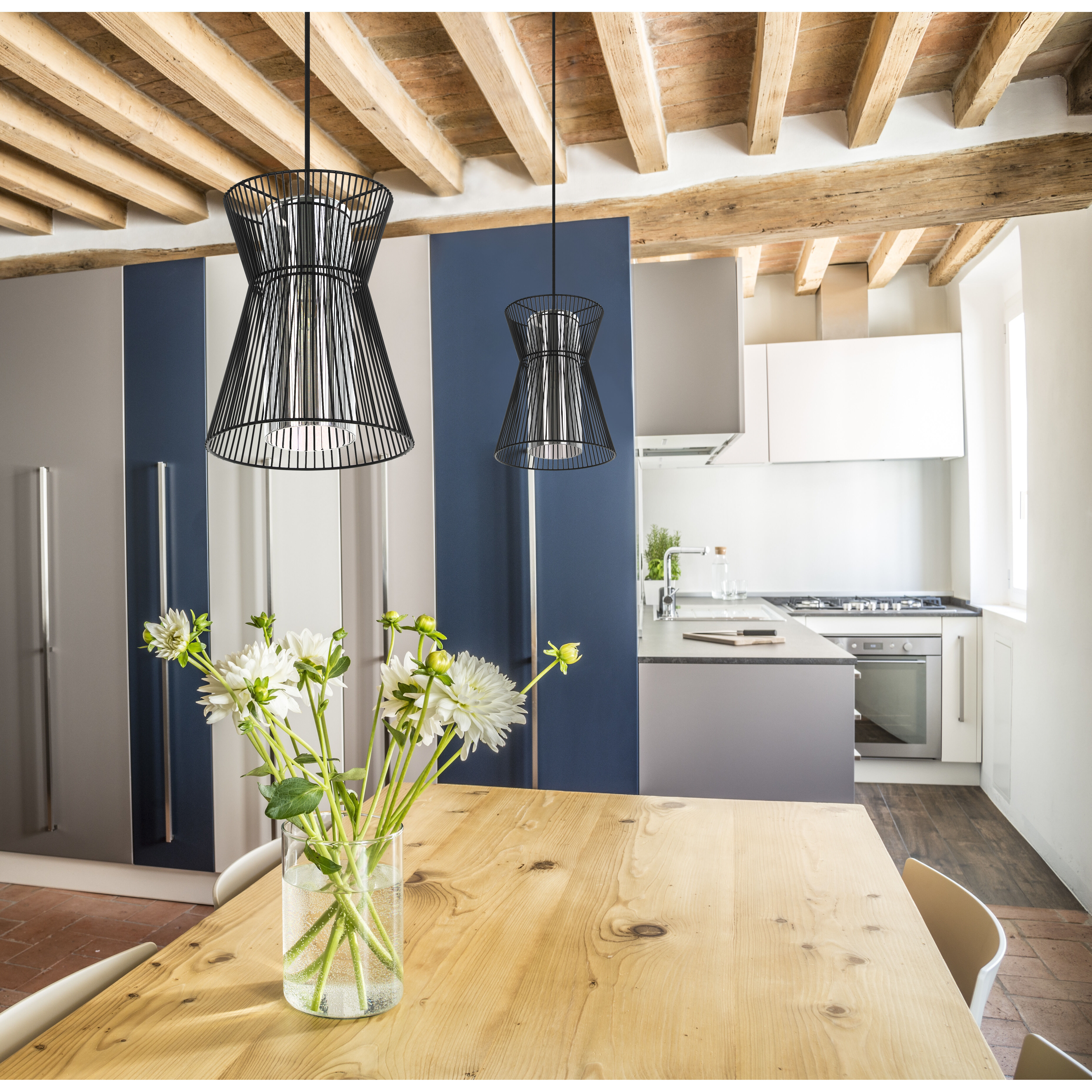 Maseta 1 Light 9 inch Structured Black Pendant Ceiling Light