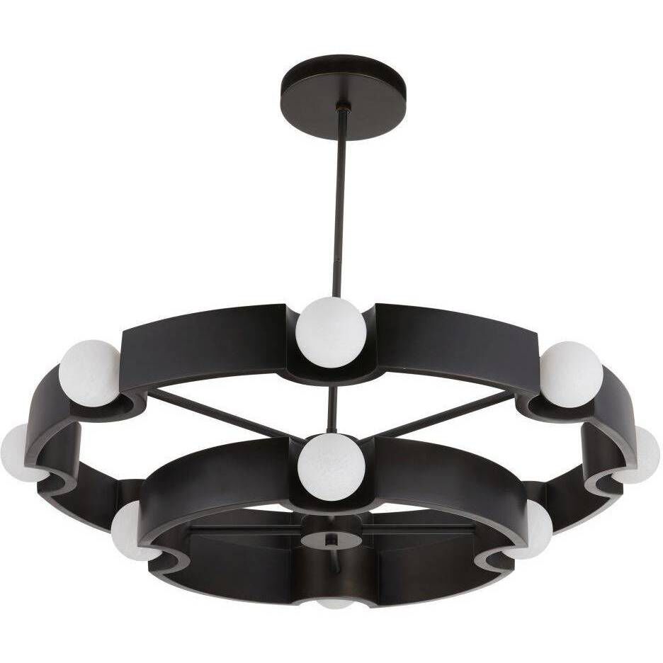 Hans 12 Light 44 inch English Bronze Chandelier Ceiling Light