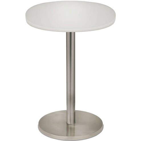 Ellie 18 inch Satin Nickel Acrylic Table