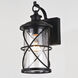 Adams LED 12 inch Black Outdoor Wall