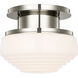 Thomas O'Brien Rally LED 8.75 inch Polished Nickel Flush Mount Ceiling Light