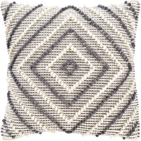 Faroe 18 X 18 inch Cream Pillow Cover, Square