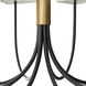 Ruskin 8 Light 36 inch Blackened Iron Chandelier Ceiling Light