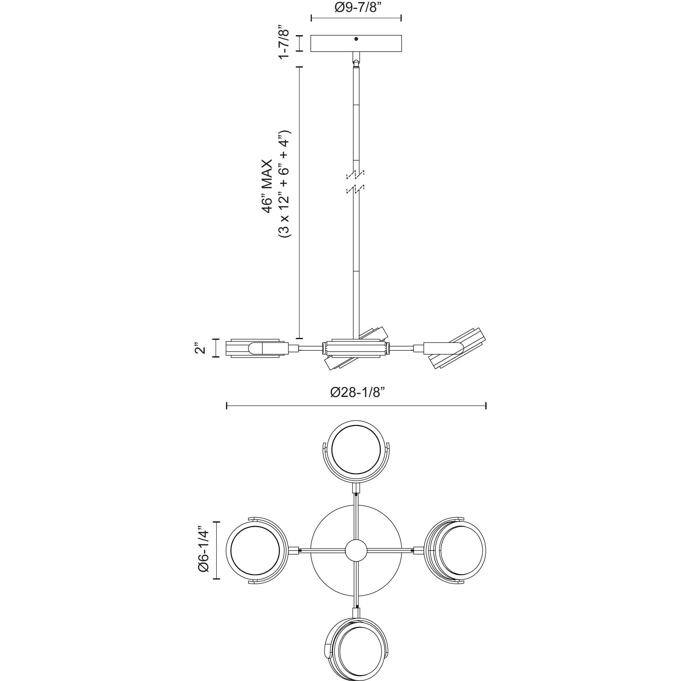 Blanco LED 28.13 inch Vintage Brass Pendant Ceiling Light in Vintage Brass and Alabaster