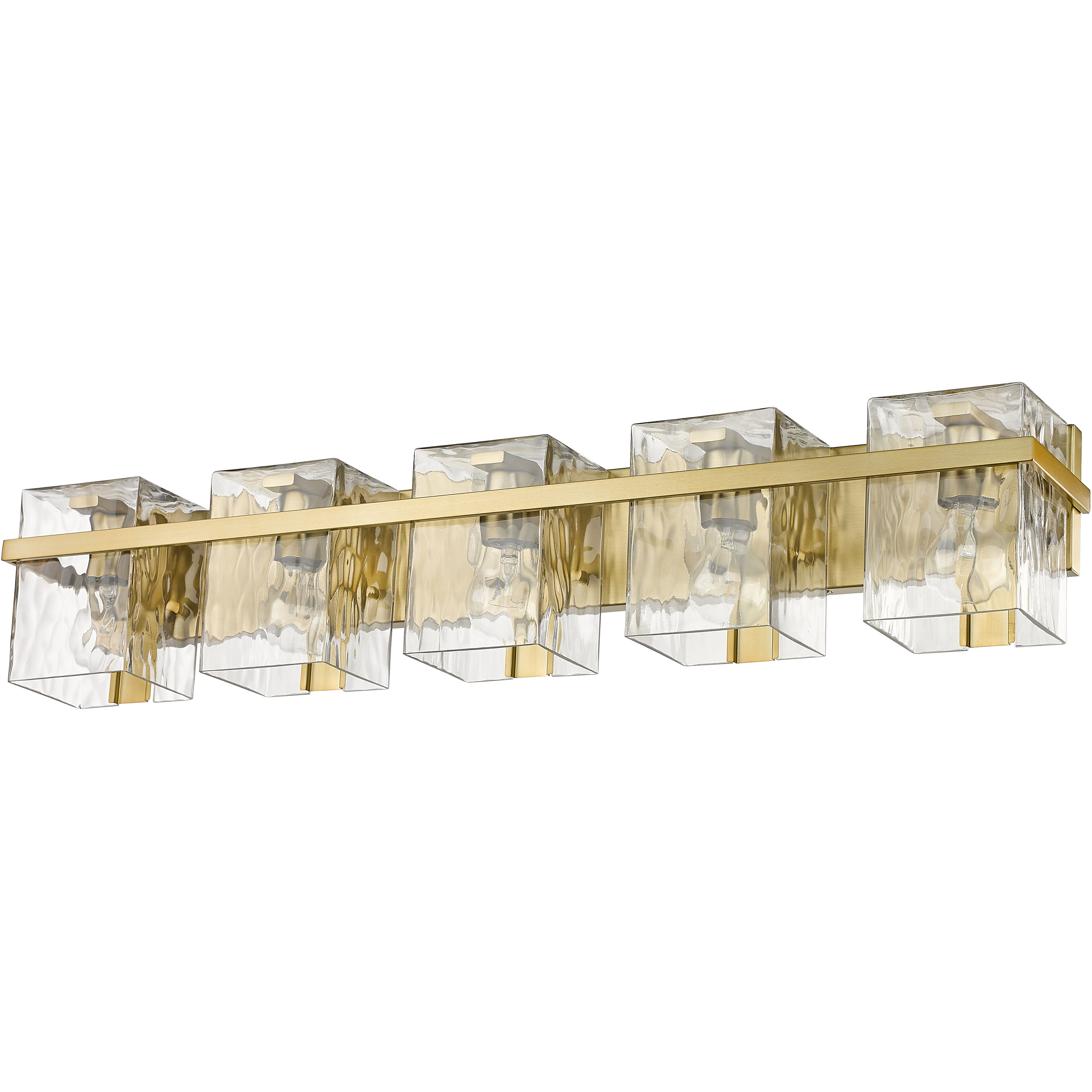 Bennington 5 Light 36.25 inch Modern Gold Vanity Wall Light