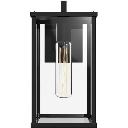Alora Mood Brentwood 1 Light 12.38 inch Textured Black Outdoor Wall Light