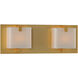 Meridian LED 14 inch Gold Bath Light Wall Light