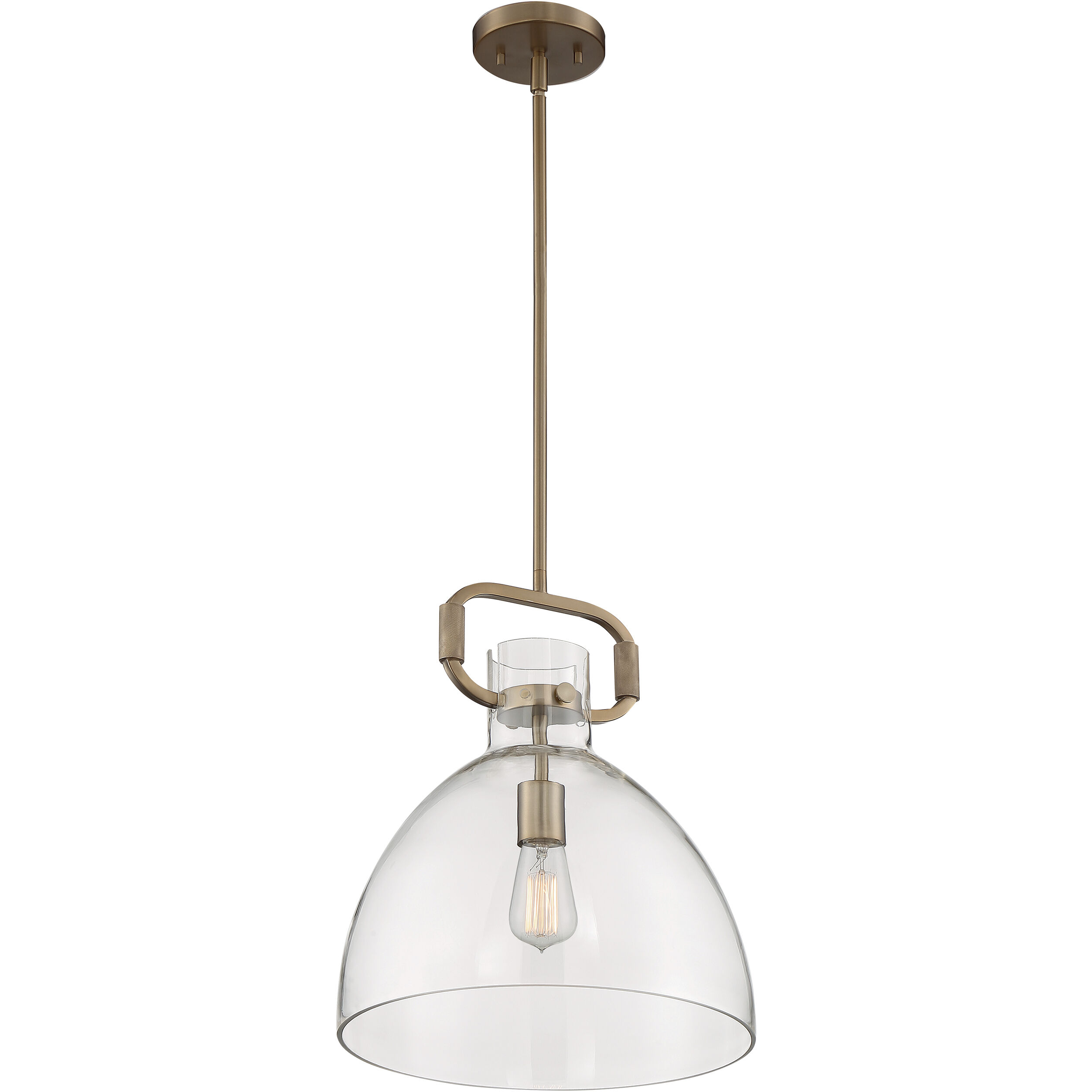 Teresa 1 Light 14 inch Burnished Brass Pendant Ceiling Light