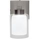 Saville LED 7 inch Brushed Nickel Bathroom Sconce Wall Light