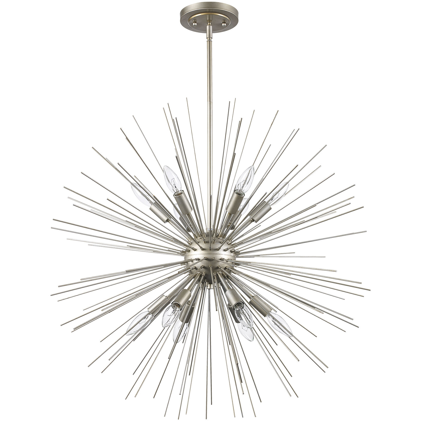 Collina 12 Light 29 inch Antique Silver Leaf Pendant Ceiling Light