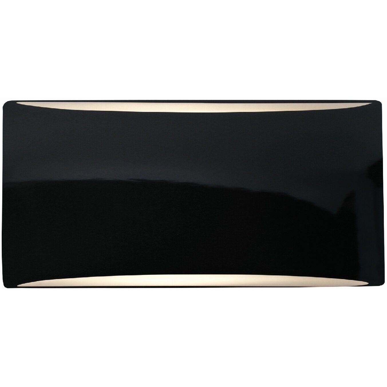 Ambiance LED 10 inch Gloss Black ADA Wall Sconce Wall Light