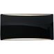 Ambiance LED 10 inch Gloss Black ADA Wall Sconce Wall Light