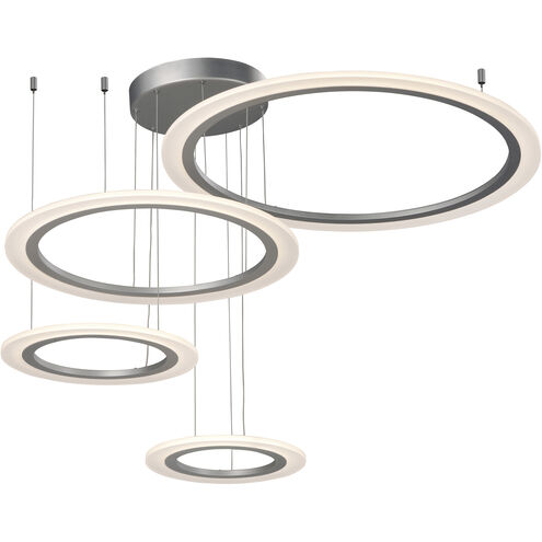 Saturn II LED LED 35.5 inch Matte Silver Multi-Light Pendant Ceiling Light