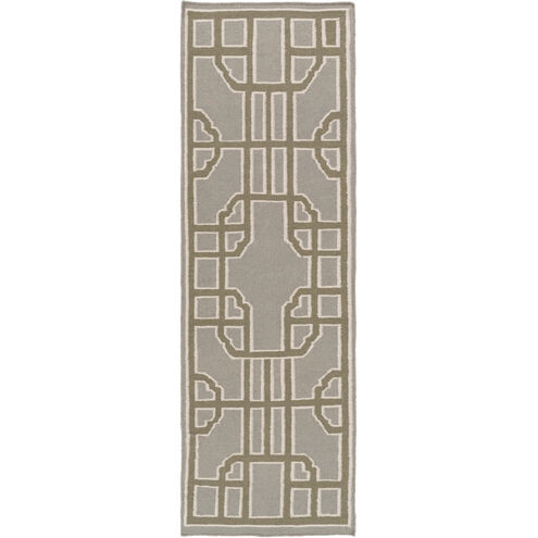 Alameda 36 X 24 inch Charcoal, Dark Brown, Ivory Rug