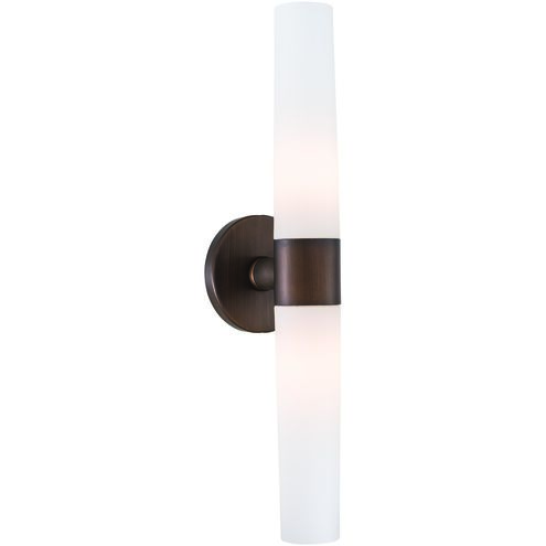 Saber 2 Light 20 inch Painted Copper Bronze Patina Bath Light Wall Light in Incandescent