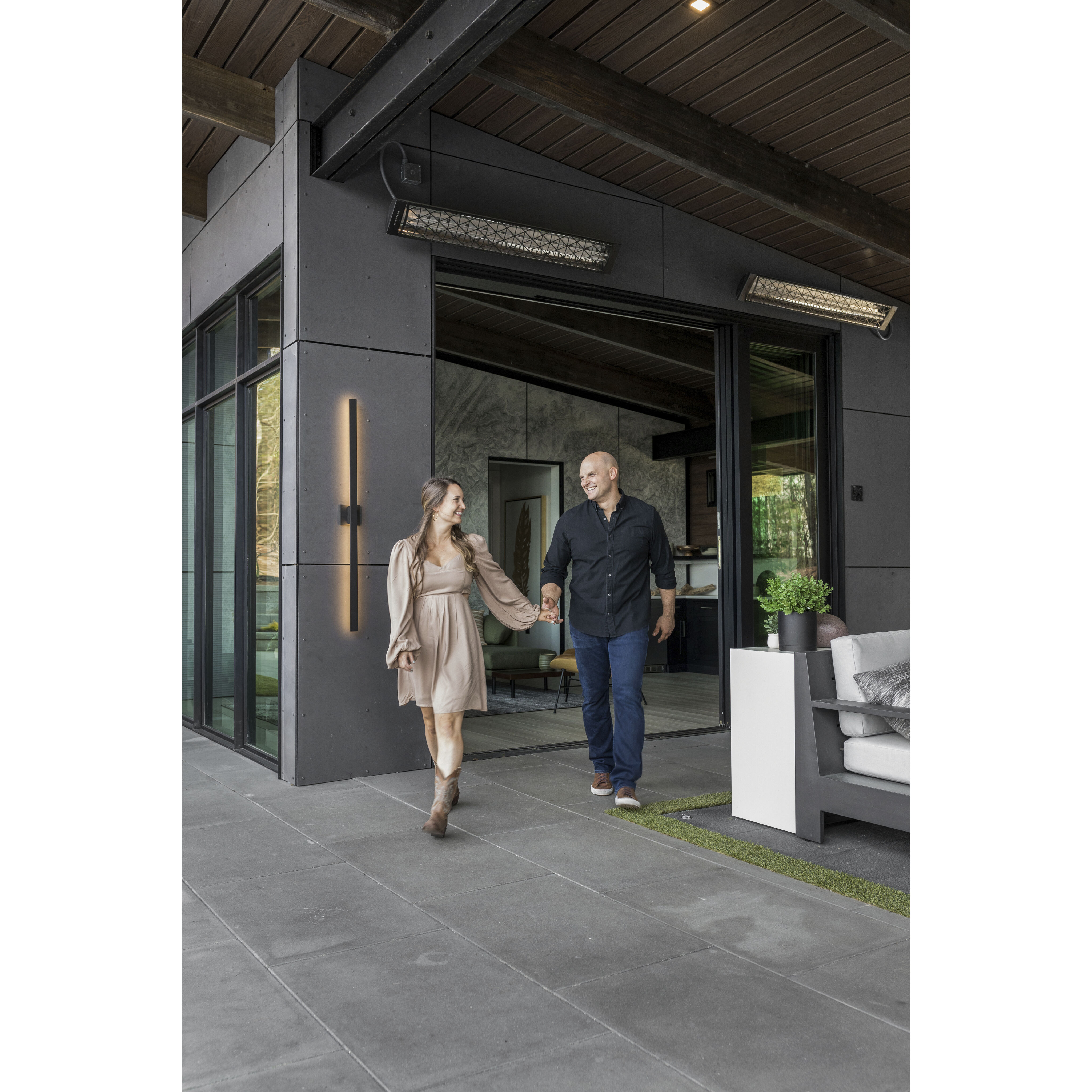 Alumilux Line LED 51 inch Black Outdoor Wall Sconce