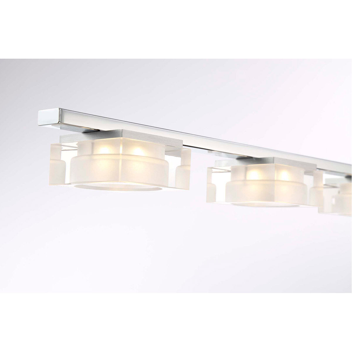 Brooklyn 7 Light 45 inch Chrome Linear Pendant Ceiling Light