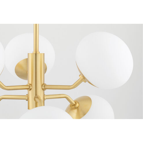 Estee 6 Light 28 inch Aged Brass Chandelier Ceiling Light
