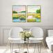 Paragon Blue and Pink and Turquoise and Yellow Framed Art
