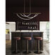 Aryas LED 48 inch Vintage Brass Linear Pendant Ceiling Light