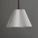 Saxon 1 Light 14 inch Oil Rubbed Bronze Single Pendant Ceiling Light