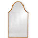 Lisa Kahn 50 X 28 inch Antique Gold Leaf/Antique Wall Mirror