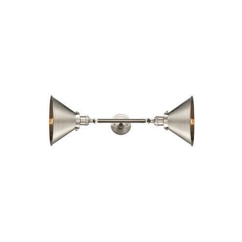 Franklin Restoration Briarcliff LED 10 inch Brushed Satin Nickel Bath Vanity Light Wall Light, Franklin Restoration