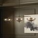 Fiorello 9 Light 54 inch Forged Bronze Linear Chandelier Ceiling Light