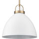 Somerville 1 Light 12 inch Matte White Pendant Ceiling Light