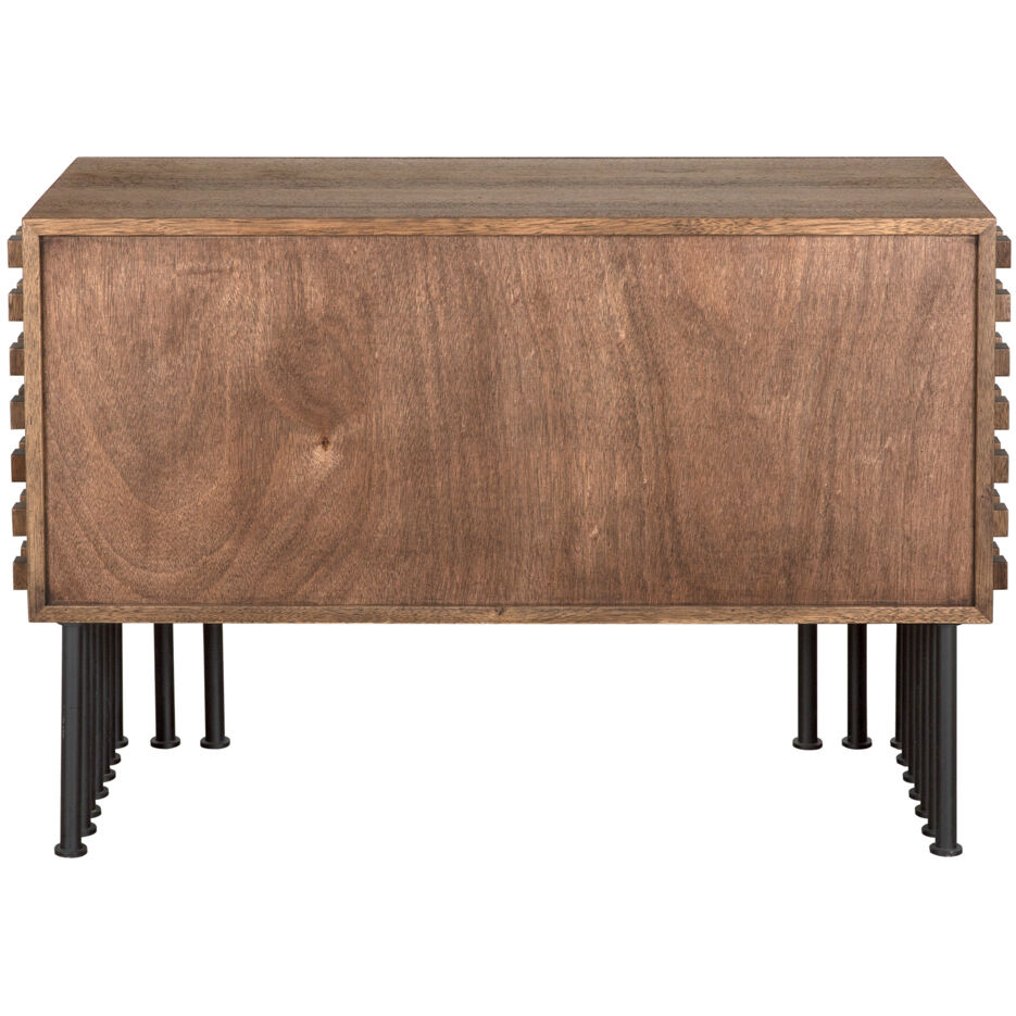 Wolfgang 45 X 20 inch Dark Walnut with Matte Black Sideboard