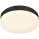 Purgos LED 17.75 inch Antique Brass Flush Mount Ceiling Light