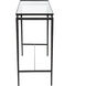 Canyon 42 X 16 inch Black with Clear Console Table