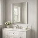 Luminance 36 X 32.75 inch Polished Chrome LED Wall Mirror