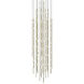 Constellation LED 25 inch Satin Brass Chandelier Ceiling Light in 3000K, White, Standard Suspension