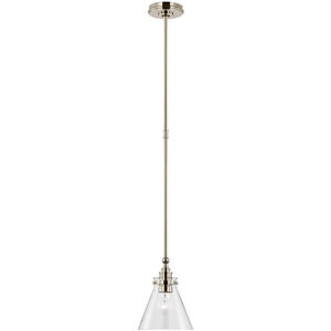 Chapman & Myers Parkington LED 7.25 inch Polished Nickel Pendant Ceiling Light