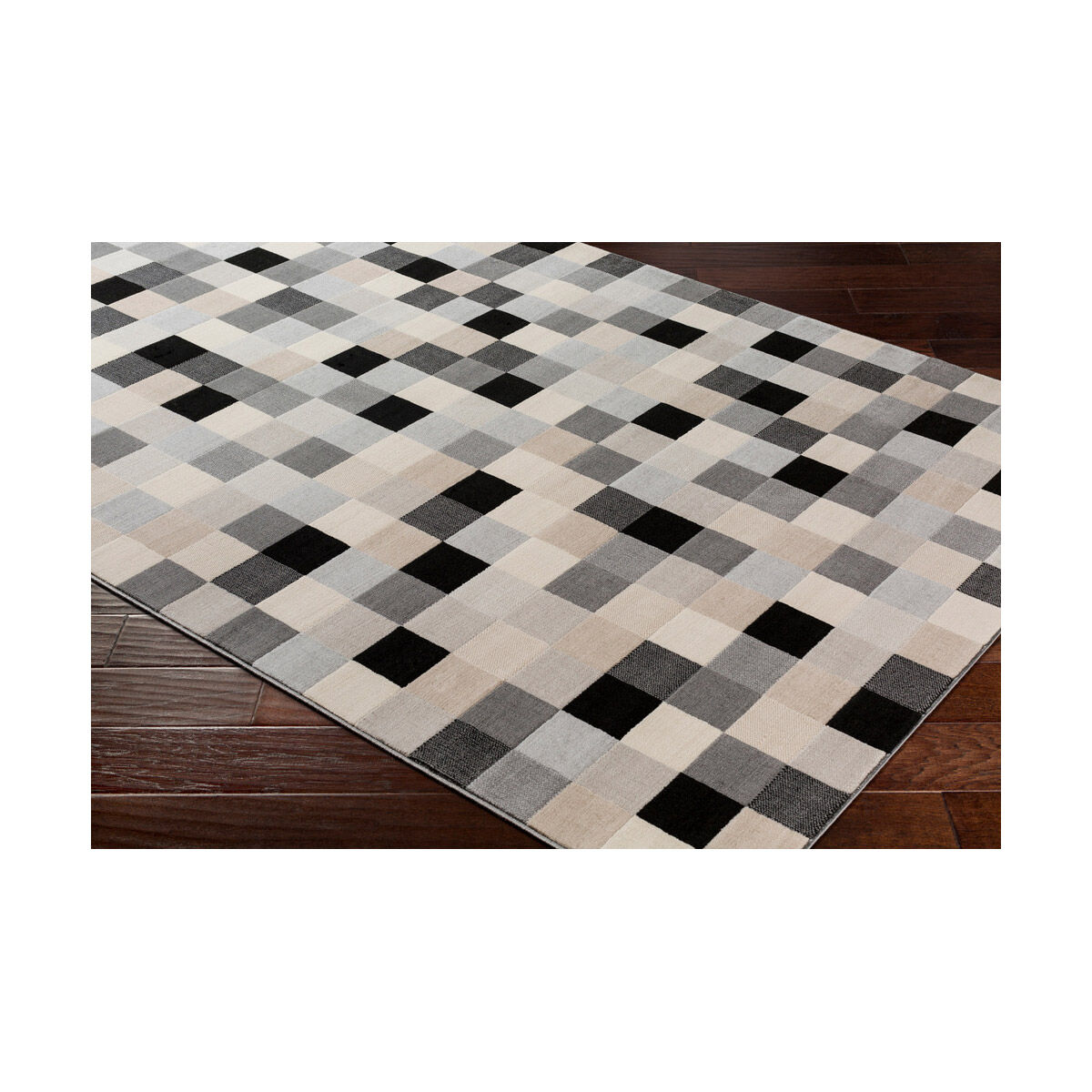 Islip 67 X 47 inch Light Gray/Taupe/Black/Beige/Khaki Rugs, Rectangle