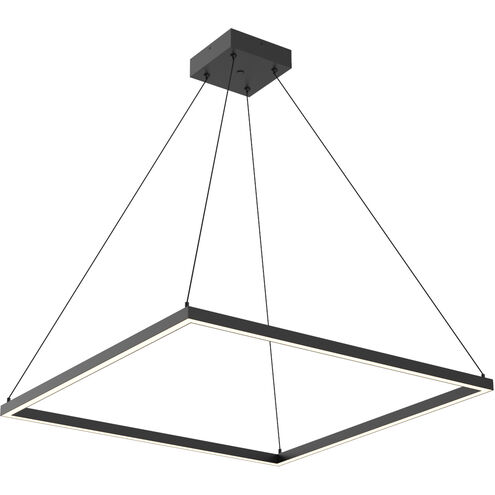 Piazza LED 31.5 inch Black Pendant Ceiling Light