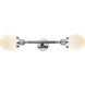 Franklin Restoration Beacon LED 17 inch Polished Chrome Bath Vanity Light Wall Light in Matte White Glass, Franklin Restoration