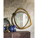 Goldie 42 X 39.5 inch Gold Leaf Wall Mirror, Large Triangle