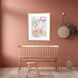 Florals Collection Green Framed Art