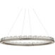 Pleiades LED 50.75 inch Contemporary Silver Leaf and Contemporary Silver Chandelier Ceiling Light