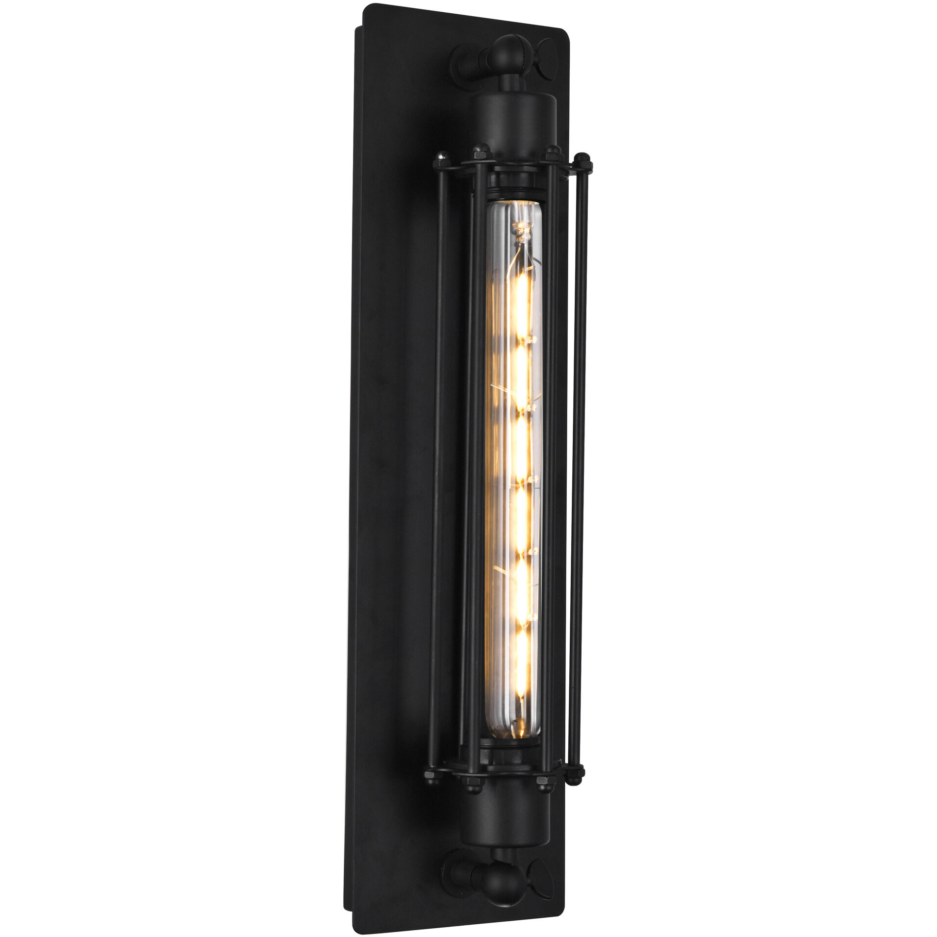 Kiera 1 Light 4 inch Black Wall Light
