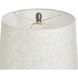 Delnice 32.5 inch 100 watt Delnice Ivory Table Lamp Portable Light