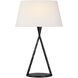 Ian K. Fowler Cesta 28 inch 15.00 watt Aged Iron Sculpted Table Lamp Portable Light
