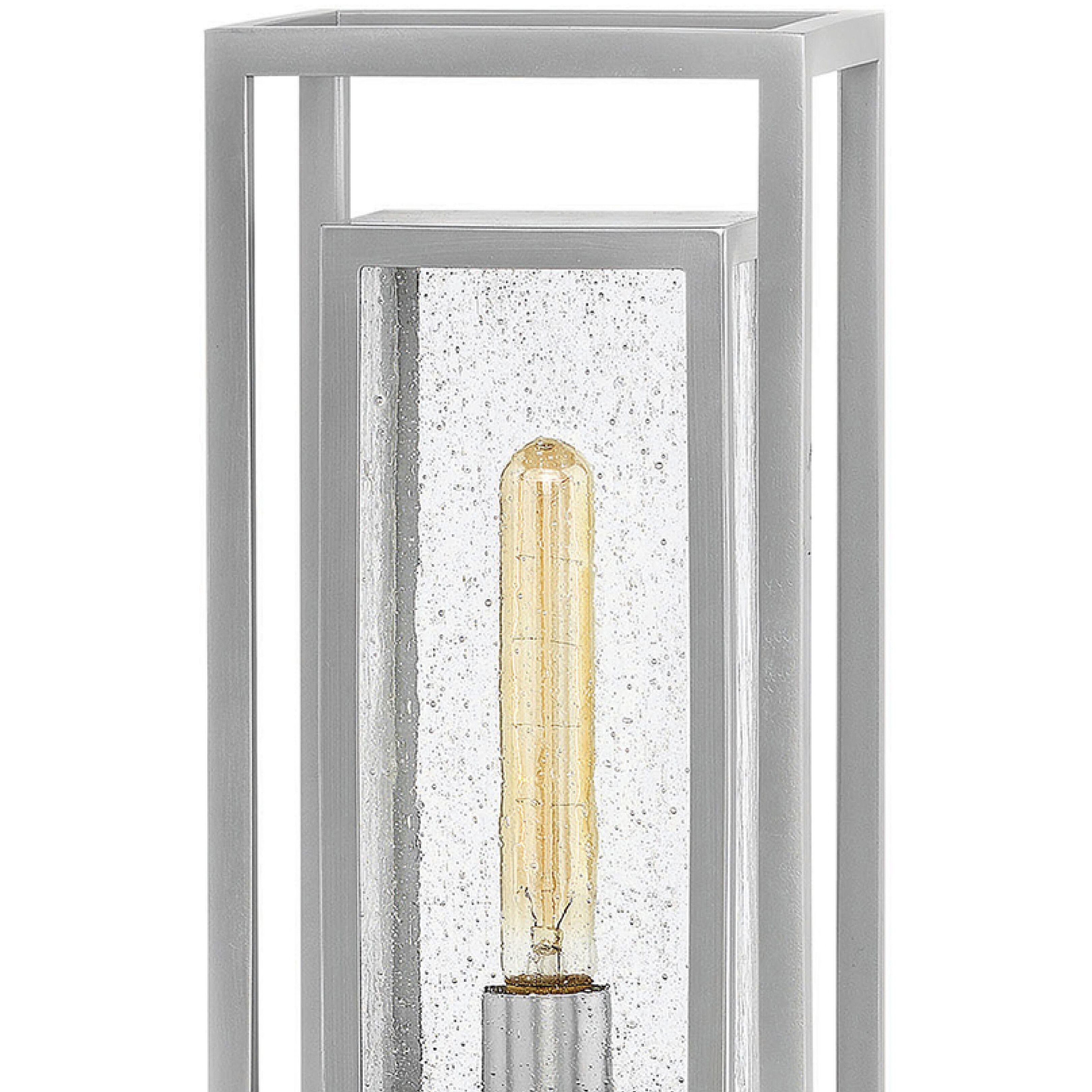 Coastal Elements Republic LED 17 inch Satin Nickel Outdoor Post Mount Lantern, Estate Series