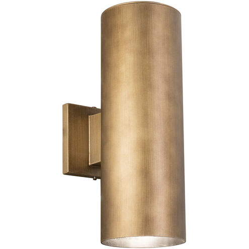 Chiasso 2 Light 14.25 inch Warm Brass Outdoor Wall