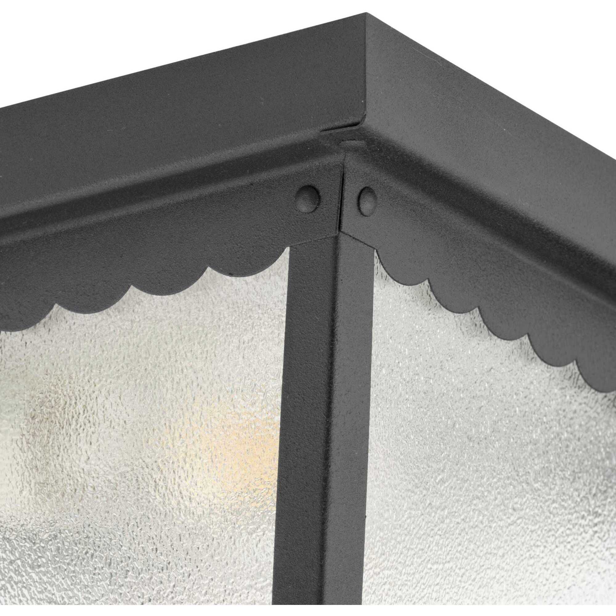 Ceiling Mount 2 Light 9.25 inch Matte Black Outdoor Flush Mount