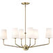 Cordello 18 inch Vintage Brass Island Pendant Ceiling Light